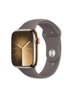 Смарт часы Watch Series 9 GPS Cellular 45mm Stainless Steel Gold коричневый M L Apple