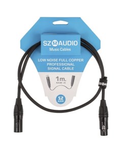 Кабель акустический XLR m XLR f 1м Sz-audio