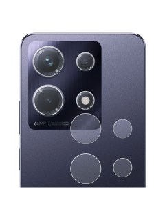 Стекло защитное гибридное МАТОВОЕ для блока камер INFINIX Note 30 Krutoff