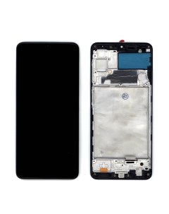 Дисплей с тачскрином для Samsung Galaxy A22 SM A225F OLED черный с рамкой Оем