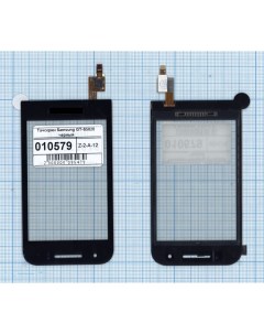 Сенсорное стекло тачскрин для Samsung GT S5820 черный Оем