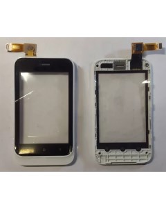 Сенсорное стекло тачскрин для Sony ST21i ST21i2 Tipo Tipo Dual белый с рамкой Оем