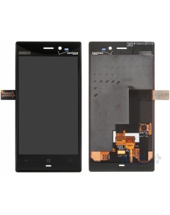 Дисплей с тачскрином для Nokia Lumia 928 RM 860 черный Оем