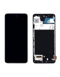 Дисплей с тачскрином для Samsung Galaxy A51 SM A515F TFT черный с рамкой Оем