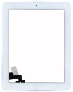 Сенсорное стекло тачскрин для Apple iPad 2 белое кнопка home Оем