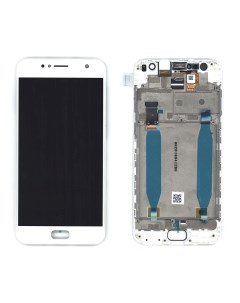 Дисплей с тачскрином для Asus ZenFone Live ZB553KL белый с рамкой Оем