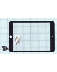 Сенсорное стекло тачскрин для Apple iPad mini 3 retina IC черное Оем