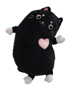 Мягкая игрушка Котик с сердечком 28 см в ассортименте цвет по наличию Pomposhki