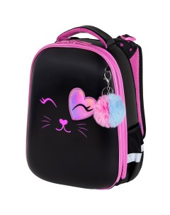 Рюкзак школьный Shiny Smiling cat 272040 для девочки ортопедический 1 класс Brauberg