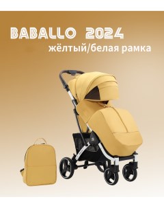 Коляска прогулочная Babalo Future 2024 желтый белая рама Baballo