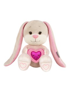 Мягкая игрушка Зайка с Розовым Сердцем 25 см JL 051901 25 1 Maxitoys