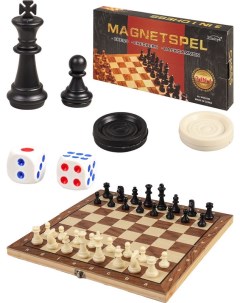 Шахматы шашки и нарды 24х12см И0140РК Nobrand