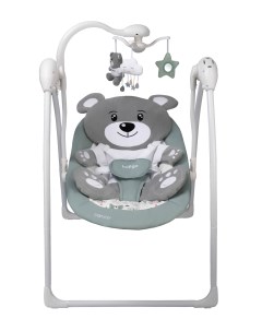 Электрокачели для новорожденных Teddy с пультом управления зеленый Indigo