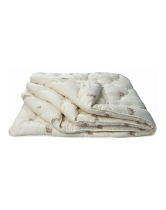 Одеяло Овечья шерсть 1 5 спальное полиэстер теплое белое Сибирский синтепон