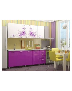 Кухонный гарнитур Вдохновение 2 0 белый фиолетовый Nobrand