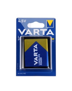 Батарейка алкалиновая LONGLIFE 4 5V блистер 1 шт Varta