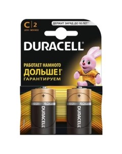 Батарейки C LR14 2 штуки 73517 Duracell