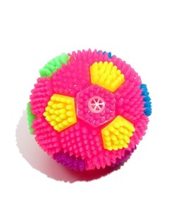 Мячик светящийся для собак Футбол TPR 6 5 см микс цветов Пижон