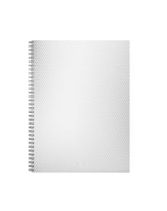 Тетрадь клетка пластиковая обложка Total White 60г м2 80л А4 Erich krause