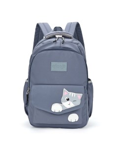 Рюкзак школьный Cat09 для девочки синий Rafl
