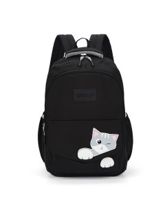 Рюкзак школьный Cat09 для девочки черный Rafl