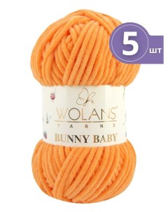 Пряжа Bunny baby Воланс Банни Беби 5 мотков цвет 43 абрикос Wolans