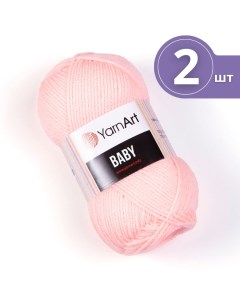 Пряжа для вязания Baby ЯрнАрт Беби 2 мотка 204 персик Yarnart