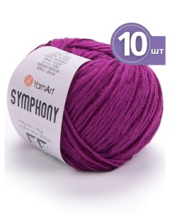 Пряжа Symphony ЯрнАрт Симфония 10 мотков Цвет 2114 фуксия 50 г 125м Yarnart