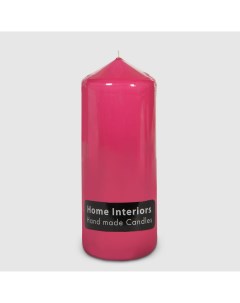 Свеча столбик розовый 7х18 см Home interiors