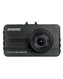 Видеорегистратор автомобильный FreeDrive 207 DUAL Night FHD черный 1171718 Digma