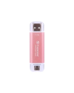 Твердотельный накопитель USB A USB C 1Tb Pink TS1TESD310P Transcend