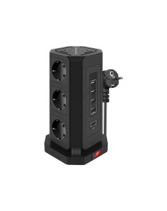 Сетевой фильтр Power Tower Pro PD 8SP4U P 0004 9 Sockets 2m 42086 Qumo