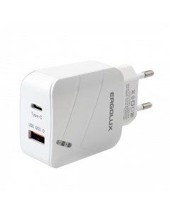 Зарядное устройство USB Type C White ELX PA01QC C01 Ergolux