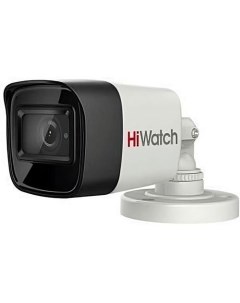Камера видеонаблюдения аналоговая DS T800 B 2 8 mm 2160p 2 8 мм белый Hiwatch