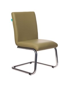Кресло CH 250 V на полозьях эко кожа зеленый Бюрократ