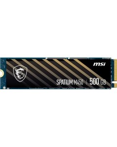SSD накопитель Spatium M450 500ГБ M 2 2280 PCIe 4 0 x4 NVMe M 2 Msi
