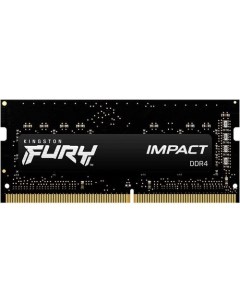 Оперативная память Fury Impact KF432S20IB 32 DDR4 1x 32ГБ 3200МГц для ноутбуков SO DIMM Ret Kingston