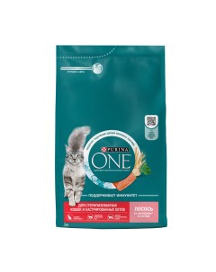 Корм для кастрированных котов и стерилизованных кошек Лосось 3 кг Purina one