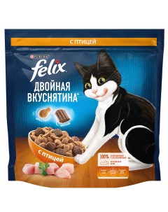 Двойная вкуснятина для кошек Птица 1 3 кг Felix