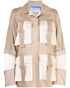 Mugler куртка в стиле сафари с карманами 40 коричневый Mugler
