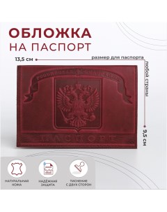Обложка для паспорта цвет фиолетово бордовый Nobrand