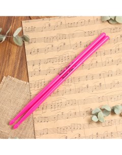 Барабанные палочки 5а розовые светящиеся Music life