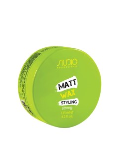 Матовый воск для укладки волос сильной фиксации Matt Wax 125 0 Studio