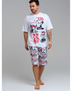 Комплект трикотажный для мужчин фуфайка футболка шорты Playtoday adults