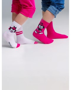 Носки трикотажные для девочек 2 пары в комплекте Playtoday kids