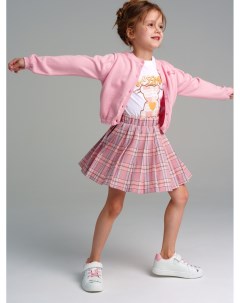 Комплект для девочек джемпер трикотажный фуфайка футболка трикотажная юбка текстильная Playtoday kids