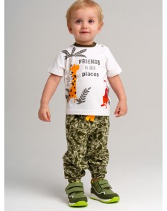 Комплект детский трикотажный для мальчиков фуфайка футболка брюки Playtoday newborn-baby