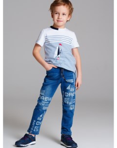 Брюки текстильные джинсовые для мальчиков Playtoday kids