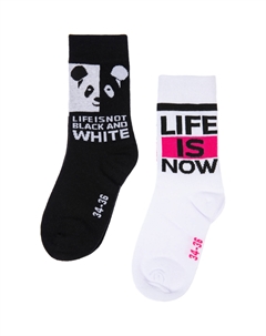 Носки трикотажные для девочек, 2 пары в комплекте Playtoday tween