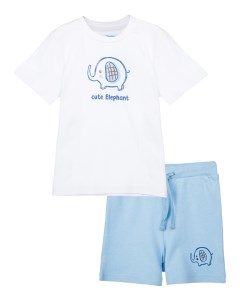 Комплект детский трикотажный для мальчиков фуфайка футболка шорты Playtoday newborn-baby
